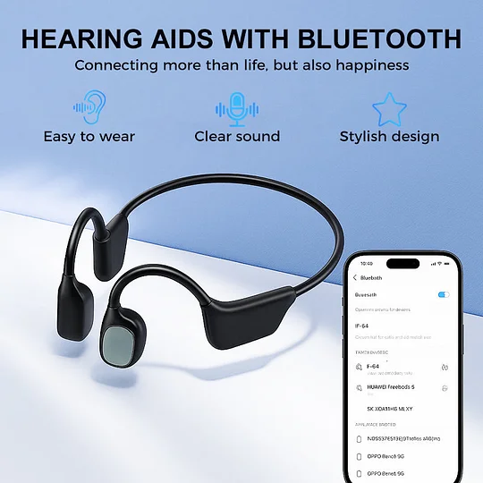 🔥🔥Final 3 Hours: 70% OFF🏆 Limited-Time Offer – Don’t Miss This Deal🔥Pryxo Bone Conduction Smart Hearing Aids